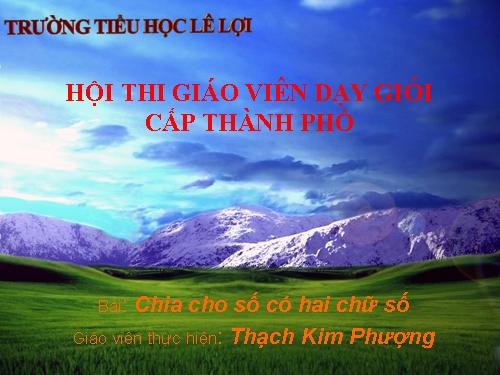 Chia cho số có hai chữ số