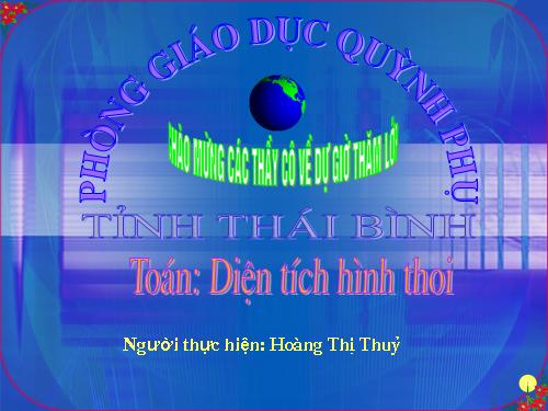 Diện tích hình thoi