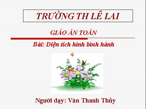 Diện tích hình bình hành