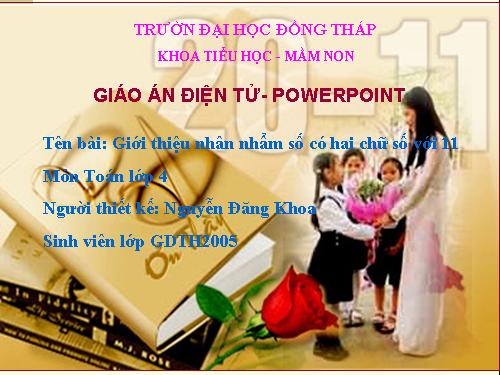 Giới thiệu nhân nhẩm số có hai chữ số với 11