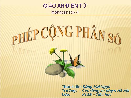 Phép cộng phân số