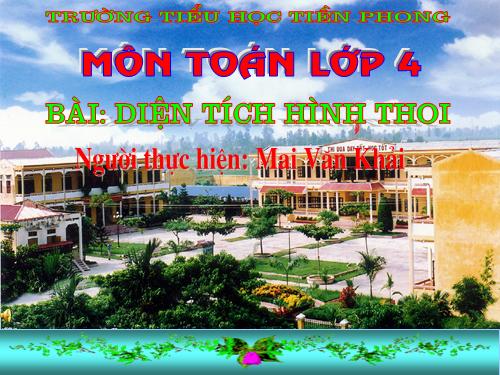 Diện tích hình thoi