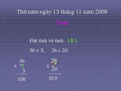 Nhân với số có hai chữ số