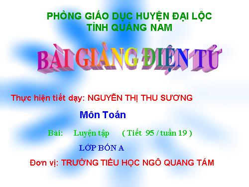 Bài 95/ Toán - tuần 19