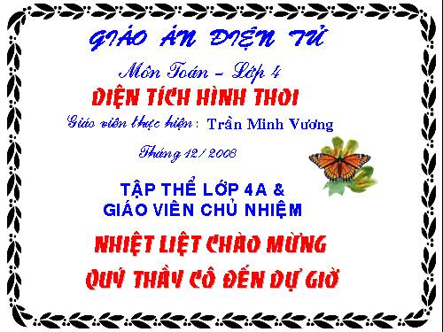 Diện tích hình thoi