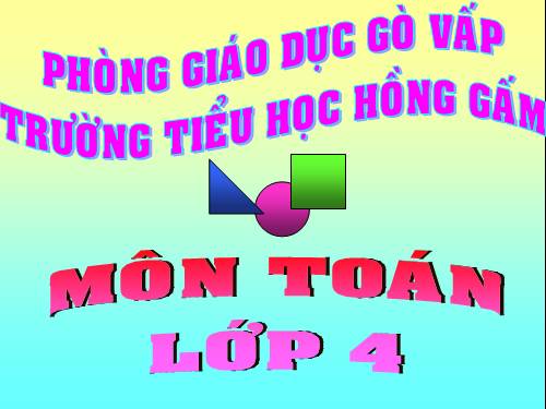 Ôn tập về phân số