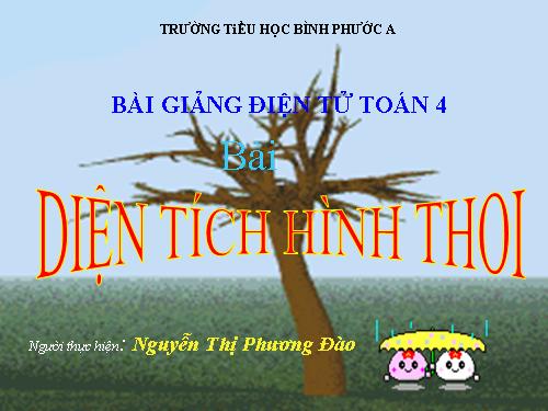 Diện tích hình thoi