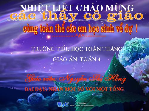 Nhân một số với một tổng