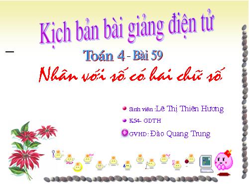 Nhân với số có hai chữ số