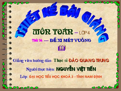 Đề - xi - mét vuông