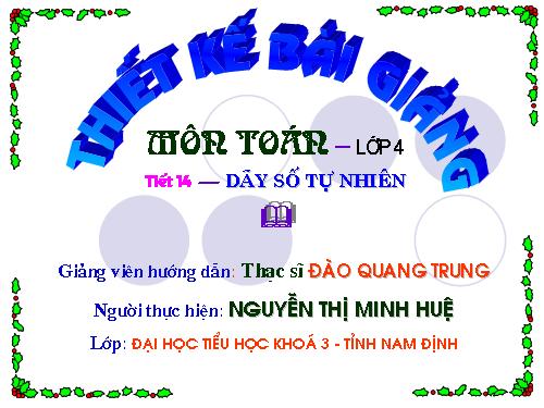 Dãy số tự nhiên