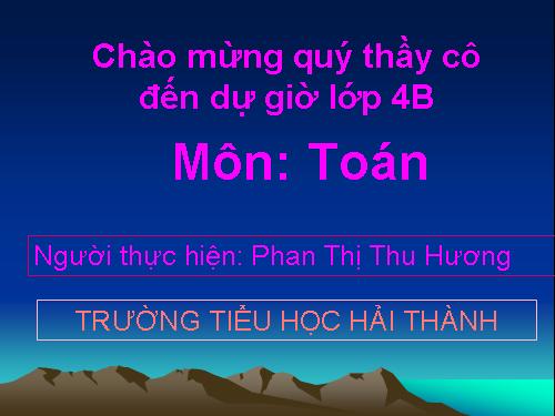 Chia một số cho một tích