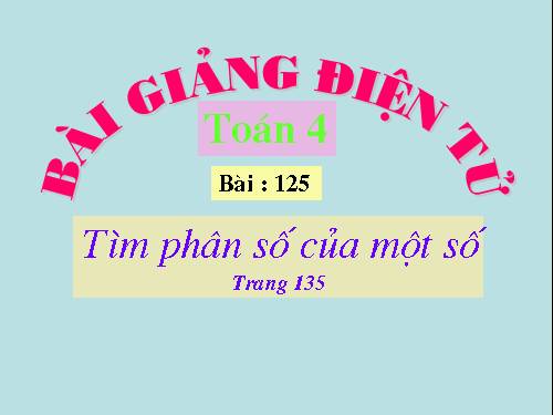 Tìm phân số của một số