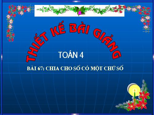 Chia cho số có một chữ số