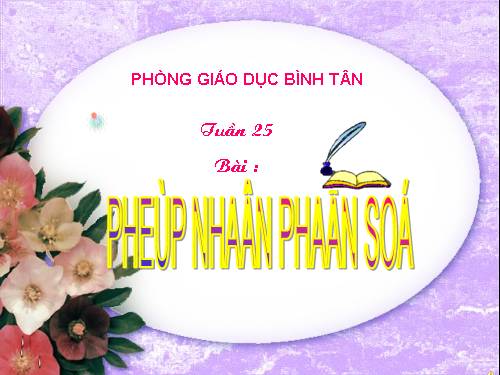 Phép nhân phân số