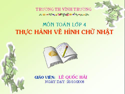 Thực hành vẽ hình chữ nhật