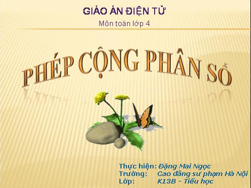 Phép cộng phân số