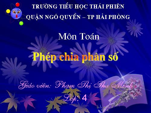 Phép chia phân số