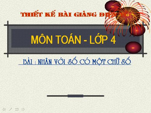 Nhân với số có một chữ số