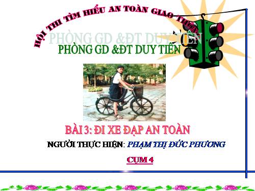 Bài 3. Đi xe đạp an toàn