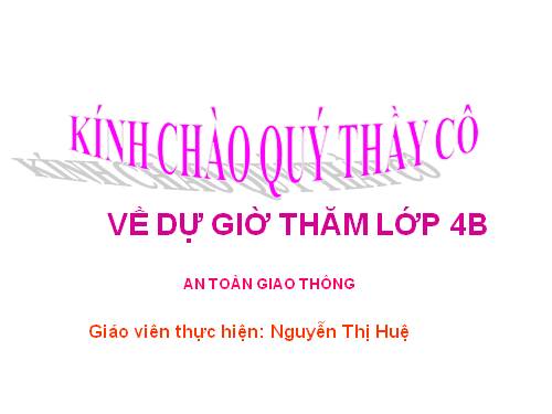 Bài 1. Biển báo hiệu giao thông đường bộ