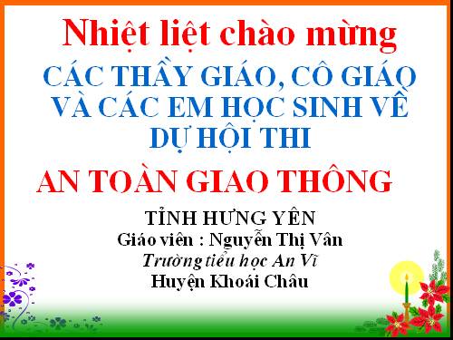 Bài 1. Biển báo hiệu giao thông đường bộ