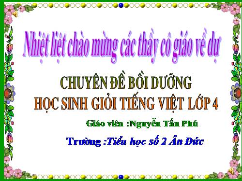 Chuyên đề HSG lớp 4