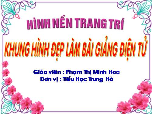 HÌNH NỀN TRANG TRÍ ĐẸP