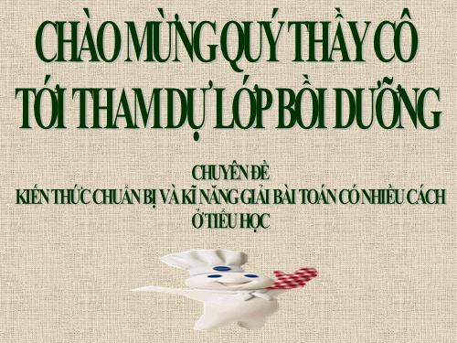 Chuyên để Toán lớp 4