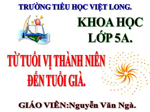 Bài 7. Từ tuổi vị thành niên đến tuổi già