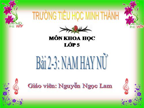 Bài 2-3. Nam hay nữ?