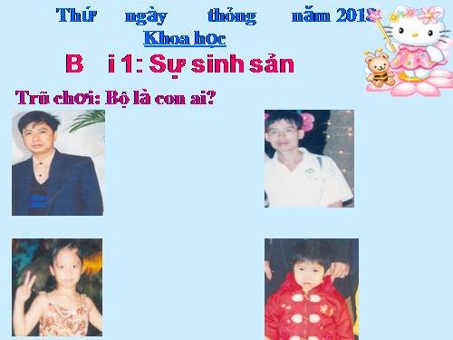 Bài 1. Sự sinh sản