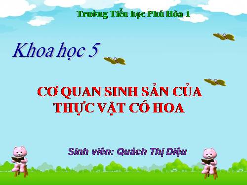 Bài 51. Cơ quan sinh sản của thực vật có hoa