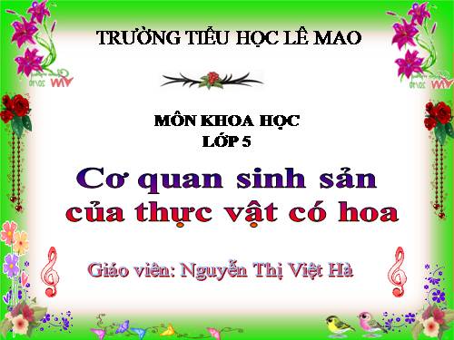 Bài 51. Cơ quan sinh sản của thực vật có hoa