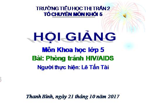 Bài 16. Phòng tránh HIV / AIDS