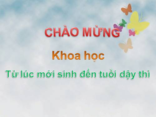 Bài 6. Từ lúc mới sinh đến tuổi dậy thì