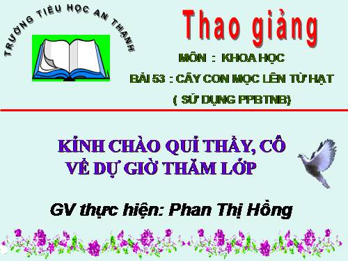 Bài 53. Cây con mọc lên từ hạt
