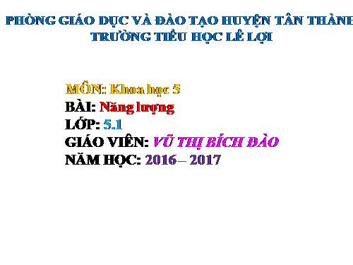 Bài 40. Năng lượng