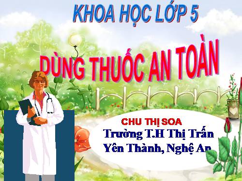 Bài 11. Dùng thuốc an toàn