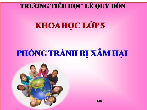 Bài 18. Phòng tránh bị xâm hại