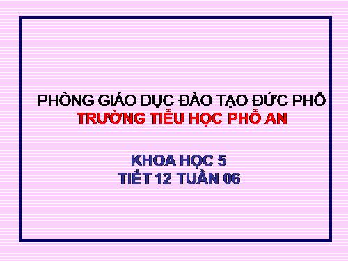 Bài 12. Phòng bệnh sốt rét