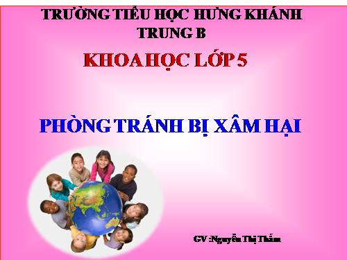 Bài 18. Phòng tránh bị xâm hại