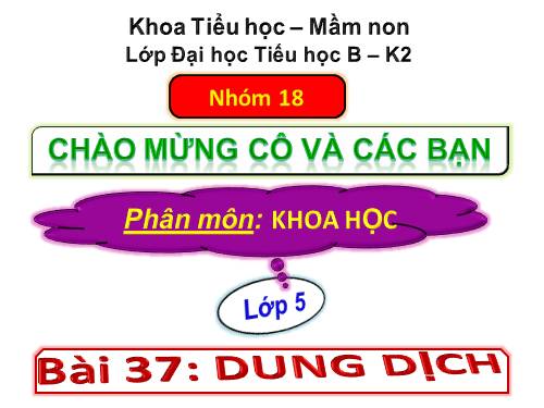 Bài 37. Dung dịch