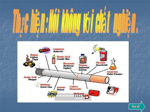 Bài 9-10. Thực hành: Nói "Không!" đối với các chất gây nghiện