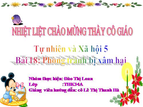 Bài 18. Phòng tránh bị xâm hại