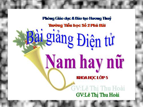 Bài 2-3. Nam hay nữ?