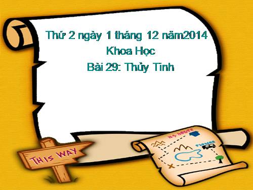 Bài 29. Thuỷ tinh