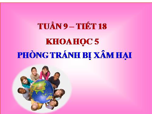 Bài 18. Phòng tránh bị xâm hại