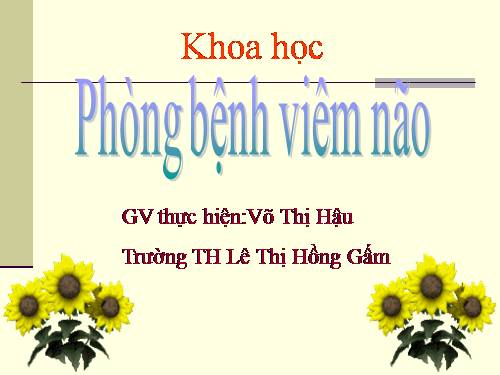 Bài 14. Phòng bệnh viêm não