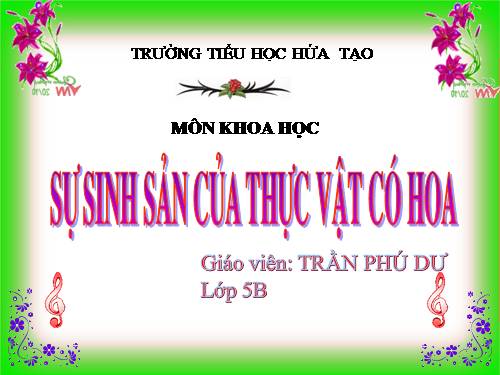 Bài 52. Sự sinh sản của thực vật có hoa